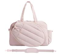 Bolsa de tenis - 18.9x7.48x12.2 pulgadas bolsas de deportiva, para almacenamiento organizado de compartimento de zapatos, bolas de raqueta de pickleballs resistentes al agua con una construcción