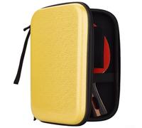 Bolsa de tenis de mesa EVA diseñada para el transporte seguro de paletas y accesorios a cualquier lugar que vayas (amarillo)