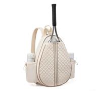 Bolsa de tenis ligera impermeable para pickleball, tenis y bádminton con correa para el hombro y asa de elevación, material de nailon y fibra