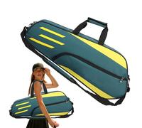 Bolsa de tenis para 3 raquetas, elegante almacenamiento de raquetas de tenis, soporte para raquetas, mochila de tenis premium, bolsa de equipo deportivo, organizador ligero para un fácil transporte y