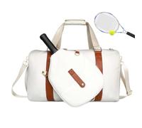 Bolsa de Tenis Portátil con para Raqueta y Correa Ajustable | bolsa casual bádminton tote tenis Zapatos toalla ropa botella agua vaso térmico playa camping weekender