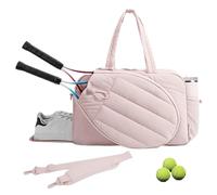 Bolsa de tenis - Sports Duffel with Shoe Compartment | Water-Resistant Racket Tote for, Gym, Court, Weekend Trips, Commuting, Office, Business Travel, Training & Outdoor Activities
