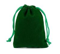 Bolsa de terciopelo con cordón, Paquete de 10 bolsas regalo terciopelo con cordón(Green,9X12CM 10PCS)