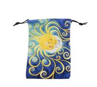 Bolsa de terciopelo para tarot, diseño de cordón para tarjetas de oráculo, bolsa de joyería lavable con estampado de doble cara, bolsa de terciopelo para guardar objetos de