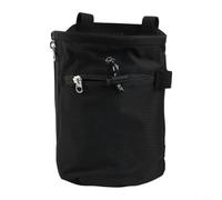 Bolsa de tiza de nailon duradera, forro antideslizante para nailon duradero | Carcasa de nailon 420D, forro antideslizante suave, para una resistencia duradera al desgaste, cierre de cordón, color negro