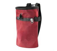 Bolsa de tiza de nailon duradera, forro antideslizante para nailon duradero | Carcasa de nailon 420D, forro antideslizante suave, para una resistencia duradera al desgaste, cierre de cordón, color negro