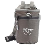 Bolsa de Tiza para Escalada en Roca con 2 Bolsillos Grandes de Almacenamiento con Cremallera, Bolsa de Gimnasio Premium para Levantamiento de Pesas