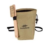 Bolsa de tiza portátil para escalada en roca, para actividades al aire libre, picnic, levantamiento de pesas, arena dorada, 16 x 8 x 13 cm
