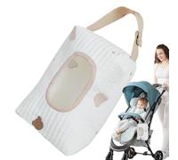 Bolsa de toallitas recargable, bolsa de almacenamiento portátil para toallitas de bebé, contenedor de toallitas recargable, bolsa de pañales de gran capacidad para padres, nuevas madres