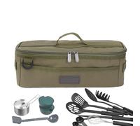 Bolsa de tonelaje de tienda - Diseñado para proteger y organizar, esta bolsa versátil es una bolsa de viaje portátil con Pixford Net Pocket - Camping Travel Cooking Ustensil Organizer Bolsa portátil