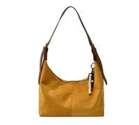 Bolsa de trabajo de ante sintético, color sólido, bolsa de albóndigas, bolsa de viaje para axilas, retro, para niñas y mujeres, regalos de cumpleaños, Amarillo, 11.42x10.63x0.39inch