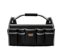 Bolsa de trabajo resistente de alta capacidad con asas ergonómicas y múltiples compartimentos para herramientas profesionales y tareas de mantenimiento al aire libre, portadores de herramientas de