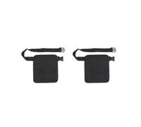 Bolsa de trabajo reutilizable para delantal, bolsa de cintura para bares, jardinería, KTV, 2 juegos de (negro), 20cmx25cm