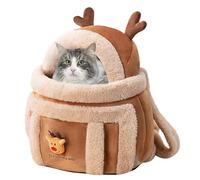 Bolsa de transportador de cola de plüsch, bolso de maldito rucksack de gato | Elk Design Cien mochila mochila mochila Pet con mochila de coño de diseñador de alces con mochila de diseñador Moose con M