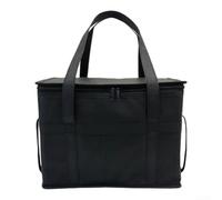 Bolsa de transporte aislada de 30 L con exterior no tejido para un rendimiento térmico constante en salidas de verano (negro)