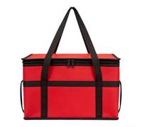 Bolsa de transporte aislada de 30 L con exterior no tejido para un rendimiento térmico constante en salidas de verano (rojo)
