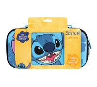 Cerdà Disney Lilo y Stitch Funda de protección y transporte para consola Nintendo Switch 2 - Almacenamiento para accesorios y 8 juegos - Diseño Stitch Sonriente - Azul