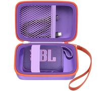 Bolsa de transporte compatible con JBL Go 4 - Altavoz Bluetooth portátil Box Pro Sound, también para Go 3/Go3 Eco/Go2 impermeable Mini altavoz inalámbrico - Solo el caso (morado)