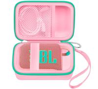 Bolsa de transporte compatible con JBL Go 4 - Altavoz Bluetooth portátil Box Pro Sound, también para Go 3/Go3 Eco/Go2 impermeable Mini altavoz inalámbrico - Solo el caso (rosa)