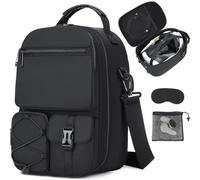 Bolsa de transporte compatible con Meta Quest 3S /3/2, bolso bandolera para auriculares Vision Pro/Elite Strap VR y accesorios para controladores, bolsa para viajes, juegos y almacenamiento (no