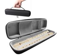 Bolsa de transporte con cremallera para flautas, bolsa de almacenamiento portátil, funda rígida para flauta soprano, bolsa de flauta dulce EVA, carcasa rígida con cremallera para instrumentos