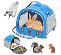 Bolsa De Transporte De Animales Pequeños, 30 * 27 * 21 Cm Animales Pequeños, Viaje Saliente para Mascotas, Plegable Azul