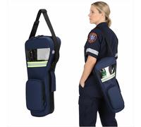 Bolsa de transporte de gran capacidad para exteriores, cilindro de oxígeno para exteriores, tela Oxford 1200D, cilindro de rescate de emergencia, se adapta a botellas M6 y M9 (azul, 2 L)