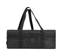 Bolsa de transporte de pizza de gran capacidad para múltiples cajas (negro | Tela no tejida, carcasa resistente al agua, protege los alimentos de derrames, fácil de limpiar