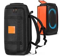 Bolsa de transporte de viaje compatible con altavoz JBL PARTYBOX 320 y accesorios, bolsa de transporte portátil para altavoz y funda protectora contra el polvo, Black