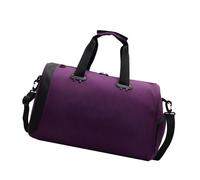 Bolsa de transporte espaciosa con diseño de compartimento seco y húmedo para gimnasio, natación, viajes, viajes de negocios, práctico bolso Oxford resistente al agua, bolsas de viaje, Purple, Mass