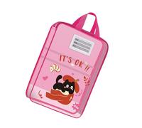 Bolsa de transporte multifuncional para documentos, gran capacidad, bolsa de libros de mano para oficinas, escuela, viajes, directorio de red transparente