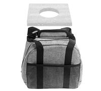 Bolsa de transporte para 1 bowling - Bolsa de bolos individual con bolsa de malla | Bolso de un solo hombro con soporte acolchado para pelota, compacto y elegante, duradero, 8,66 x 8,66 x 7,87