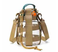 Bolsa de transporte para botella de agua, funda cruzada para botella de agua, elegante soporte ajustable impermeable resistente al desgarro para botella de camping y viajes