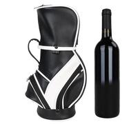 Bolsa de transporte para botellas de vino, isotérmica para botella única, bolsa de almacenamiento portátil de PU con diseño seguro para fiestas de playa, golfistas y eventos de completa A