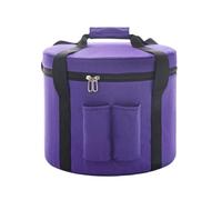 Bolsa de transporte para cuencos tibetanos Estuche for bolsa de cuenco cristal, Cuencos Cantores, bolsas transporte, protección interior, portador viaje portátil, accesorio regalo(14 Inches Purple)
