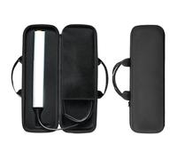 Bolsa de transporte para Dyson Airstrait, estuche rígido para plancha de pelo, impermeable, resistente a los arañazos y almacenamiento organizado para accesorios de potencia, color negro, sólido