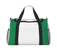 Bolsa de transporte para fin de semana con estampado de bandera de Nigeria, bolsa de viaje para mujer, Negro -, Talla única