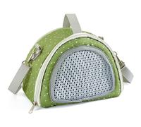 Bolsa de transporte para hámster multifuncional, transpirable, pequeña bolsa de viaje con correas de seguridad y orificios de ventilación, bolsa de erizo, diseño a prueba de escape