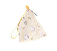 Bolsa de Transporte para Hámster Pequeña, Triangular, Transpirable y | Asas Resistentes, Adecuado para Salidas y Vínculo, Tejido Amarillo, para Pequeñas Mascotas y Aves
