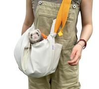 Bolsa de Transporte para Hurones - Bolsa de Transporte para Mascotas con Correa Ajustable, Bolsa de Hombro Manos Libres, Bolsa Cruzada de Viaje, Bolsa de unión Suave para Animales pequeños, Mochila
