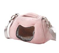 Bolsa de Transporte para Mascotas pequeña con Correa de Hombro Ajustable, Jaula de Viaje para hámster, Transpirable, portátil, para pájaros, cobayas, hámsters, Suministros, jaulas para hámsters