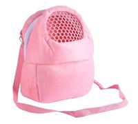 Bolsa de transporte para mascotas pequeña, portátil, transpirable, con correa de hombro ajustable para animales pequeños, erizo, ardilla, conejo