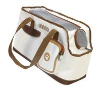Bolsa de transporte para mascotas, transportador de viaje para mascotas, bolsa de fácil carga, de mano hombro, bolsa de diseño a base de pan para gatos pequeños y medianos de menos de 16 libras