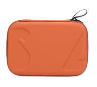 Bolsa de transporte para Osmo Mobile 7, caja de almacenamiento de Eva a prueba de choques con caja de viaje de bolsillo interior y interior moldeado para protección de cardán (Negro) (Naranja)