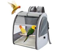 Bolsa de Transporte para Pájaros, Bolsa Porta Pájaros Mochila para pájaros con Percha y Bandeja, Mochila Fácil de Limpiar para Loros, Bolsa de Viaje Portátil