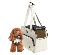 Bolsa de transporte para perros, bolsa de transporte de malla transpirable con correa de transporte, bolso portátil para cachorros, gatos, pequeños animales, visita veterinaria, picnic, paseo marítimo