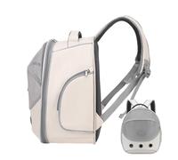 Bolsa de transporte para perros, cómoda y permeable al aire, bolsa de transporte para perros, para viajes, paseos, coche, exterior, transporte público, excursiones, gatitos y conejos