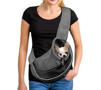 Bolsa de transporte para perros pequeños y cachorros, con manos libres, bolsa de transporte de malla para mascotas, bolsa de transporte para mascotas