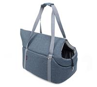 Bolsa de transporte para perros y gatos. Bolsa de hombro para mascotas con banda elástica con mosquetón, hasta 15 kg. Material: poliéster. Tamaño: L