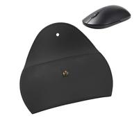 bolsa de transporte para ratón, funda de transporte para ratón inalámbrico - Funda de viaje para ratón inalámbrico - Estuche de transporte, estuche protector de cuero PU, soporte delgado para mouse,